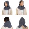 Anna-Kaci Winter Fleece Face Mask Balaclava Warm Neck Face Cover Hat Cap Hooded Scarf - 3 of 4