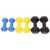 Sapphtopaz Neoprene Dumbbell Set with Vertical Rack, Hand Weights for Exercise and Muscle Toning, Multiple Colored - 2 of 2