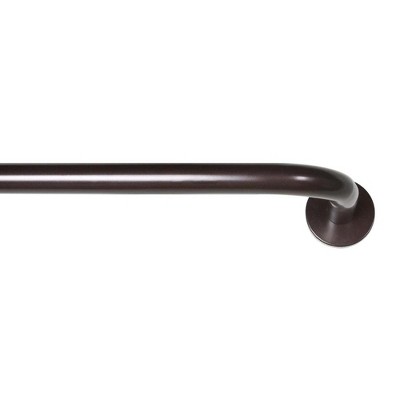 Versailles Oriel-Wrap Bay With Screw Finial Window Rod Set - 42x78", Espresso