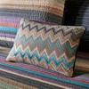 6Pcs Reversible Daybed Cover Set Lodge-Inspired Quilted Stripes, Microfiber Cotton Blend - 3 of 4