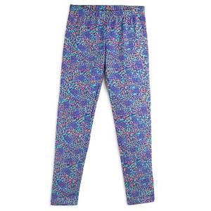 Rebel Girls x Mightly Girls Fair Trade Organic Cotton Reinforced Knee Leggings (Rebel Girls Leopard - X-Large) - 1 of 4