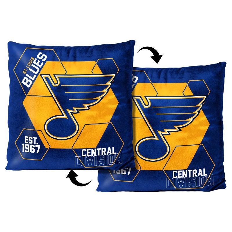 NHL St. Louis Blues Connector Velvet Reverse Pillow, 3 of 4