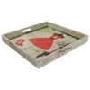 Northlight Set of 3 Vintage-Style Fashion and Dresses Square Wooden Serving Trays - White/Brown - 4 of 4