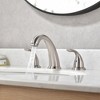 Sumerain Widespread Bathroom  Faucet, Stainleass Steel Sink Faucet, Two Handle, Brushed Nickel - 2 of 4