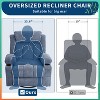 Recliner Rocking Chairs with Massage and Heat, Wide Comfy Sofa Couch with Side Pockets and Cup Holder for Bedroom - 3 of 4