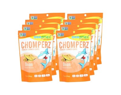 Seasnax Onion Chomperz Crunchy Seaweed Chips - Case of 8/1 oz