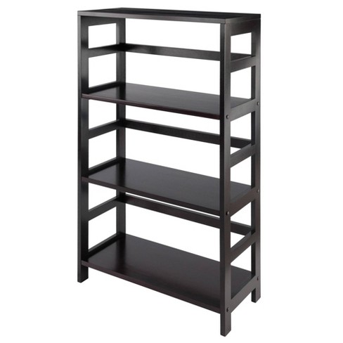 4 Sections Single Sided Sturdy Shelves Bookcase/shelf Wall