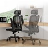 Fontoi Task and Office Chairs, Comfy Computer Desk Chair with Flip-up Armrests, Home Office Desk Chair with Headrest, Black, 25.6"*27.2"*40" - 3 of 4