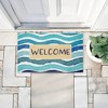 Stupell Industries Coastal Waves Welcome Printed Outdoor Door Mat, design by Emily Cromwell, 18"x30" - 3 of 4