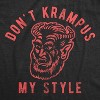 Mens Don't Krampus My Style T Shirt Funny Christmas Party Graphic Novelty Tee - Crazy Dog Men's T Shirt - 2 of 4