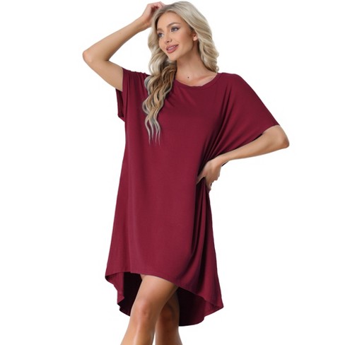 Women's Sleepwear Soft Button with Pockets Short Sleeve Lounge