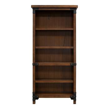 72" Addison Open Bookcase Auburn - Martin Furniture