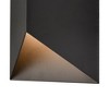 C Cattleya Integrated LED Matte Black Modern Outdoor Wall Lantern Sconce - 4 of 4