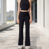 Anna-Kaci Active Women's High-Waisted Flare Pants with Twist Knot Detail - 2 of 4