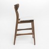 GDFStudio Cedric Mid-Century Modern Fabric and Rubberwood 23.5 Inch Counter Stool (Set of 2) - 4 of 4