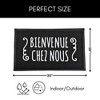 Evideco French Home Goods Welcome Door Mat, Non-Slip 100% Recycled PVC Rug, Two Sizes Available, Indoor/Outdoor Use - 3 of 4