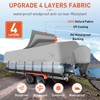 Heavy Duty Pontoon Boat Cover, 300D Waterproof Trailerable Boat Cover, 17''-28'' Marine Grade Waterproof Covers - 4 of 4