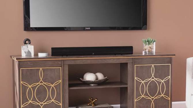 Tiessil TV Stand for TVs up to with Storage Brown/Gold - Aiden Lane, 2 of 11, play video