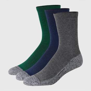 Hanes Premium Men's Total Support Crew Socks 3pk - 6-12