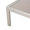 Salome 4pc Patio Chat Set: Aluminum Frame, Tempered Glass Table, Loose Cushions - Christopher Knight Home - image 4 of 4