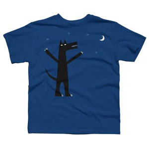 Boy's Design By Humans Arooo! By NicSquirrell T-Shirt - 1 of 4