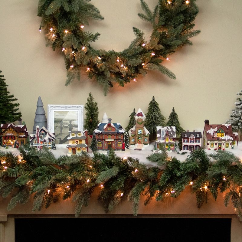 Northlight 6.5" White LED Lighted Cottage House Christmas Village Decoration, 3 of 7