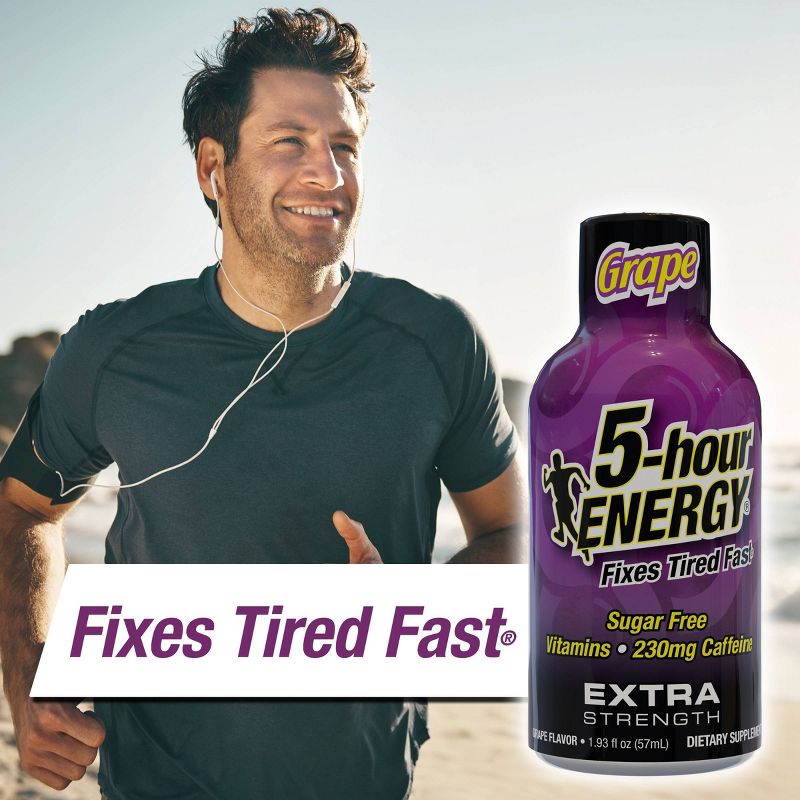 5 Hour Energy Extra Strength Shot Dietary Supplement - Grape - 10pk, 5 of 10