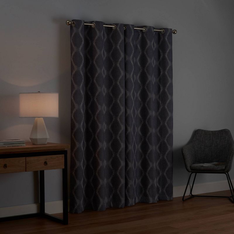 Windsor Blackout Curtain Panel Geo - Eclipse, 5 of 13