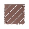Syemin Carpet Tiles Plastic 44 Packs of Terrace Decking Tiles, Waterproof for All-Weather Use, Backyard Pool Decking Tiles, Brown, 12"*12"*0.8" - 4 of 4