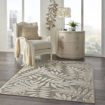 Reversible Natural Synthetic 10' x 14' Easy-Care Area Rug