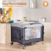 JOYMOR 4 in 1 Pack and Play with Bassinet, Baby Bassinet for Newborn Infant, Portable Baby Playpen for Babies and Toddlers (Black) - 4 of 4