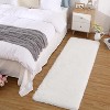Fluffy Runner Rug Soft Shag Plush Area Rug Non-Slip Nursery Dorm Fuzzy Bedside Rug Kids Room Home Decor Tie-Dye - 3 of 4