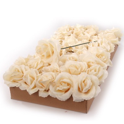 Floral Home 8" Pick Ivory Rose - 50-Piece