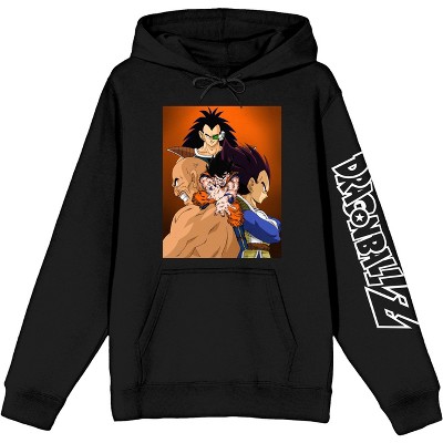 Dragon Ball Z Super Saiyan Character Art Men's Black Sweatshirt-3XL