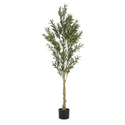 NicBex 70" Artificial Bamboo with Pot Realistic Faux Plant for Indoor/Outdoor Decor, Easy Maintenance, Sturdy Base, Lifelike Segmented Stems
