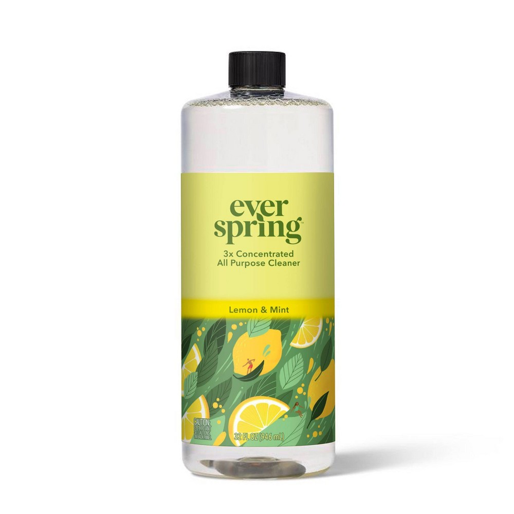 Lemon & Mint Ultra-Concentrated All Purpose Cleaner - 32oz - Everspring™