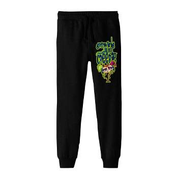Bioworld Growing Up Creepie Full Color Logo Youth Black Graphic Jogger Pants