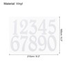 Unique Bargains Reflective Door Mailbox Numbers 0-9 Adhesive Sticker 5 Pcs Silver - image 2 of 4