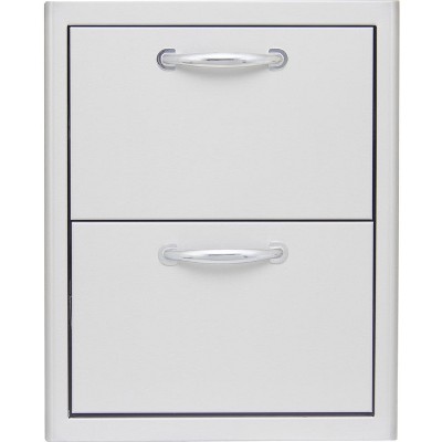 Blaze  16-Inch Stainless Steel Double Access Drawer BLZ-DRW2-R.