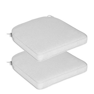Aoodor Outdoor Dining Chair Cushions Set of 2, Waterproof Patio Furniture Seat Cushions, Outdoor Chair Pads with Ties - 1 of 4