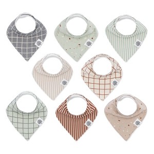 Parker Baby Co. Bandana Drool Bibs 8 Pack - 1 of 4