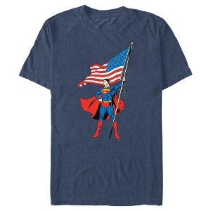 Men's Superman Proud American Flag T-Shirt - 1 of 4