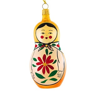 Italian Ornaments 4.5 Inch Russian Matryoshka Nesting Doll Heirloom Keepsake Tree Ornament Sets - 1 of 4