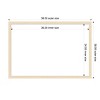 Amanti Art Woodgrain Stripe Blonde Framed Magnetic Dry Erase Board - 4 of 4