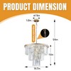 DAKAFUL Modern 3-Tier Iron & Crystal Chandelier, 7*E12 Max 60W Pendant Light with Adjustable Height, for Bedroom Entryway Kitchen Island - 4 of 4