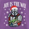 Girl's Star Wars: The Mandalorian Christmas Grogu and Din Djarin Joy is the Way T-Shirt - 2 of 4