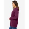 Woman Within Plus Size Perfect Long-Sleeve Crewneck Tee - 4 of 4