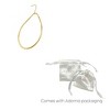 Adornia Tarnish Resistant 14k Gold Plated Snake HerringboneChain - 2 of 2
