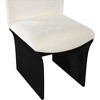Meridina Furniture,Shaw Cream Chenille Fabric Upholstered Dining Chair - 4 of 4