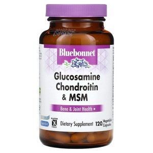 Bluebonnet Nutrition Glucosamine Chondroitin & MSM, 120 Vegetable Capsules - 1 of 2